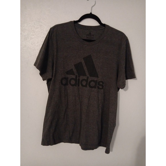 Adidas Amplifier Tee Mens XL Dark Grey Crew Neck - Picture 1 of 4